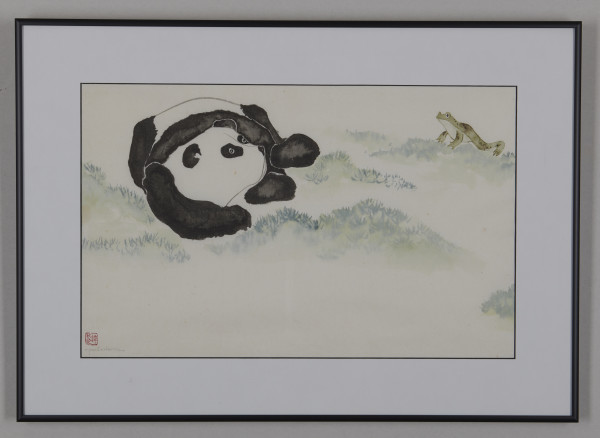 Panda and Friend by Pat C Tom