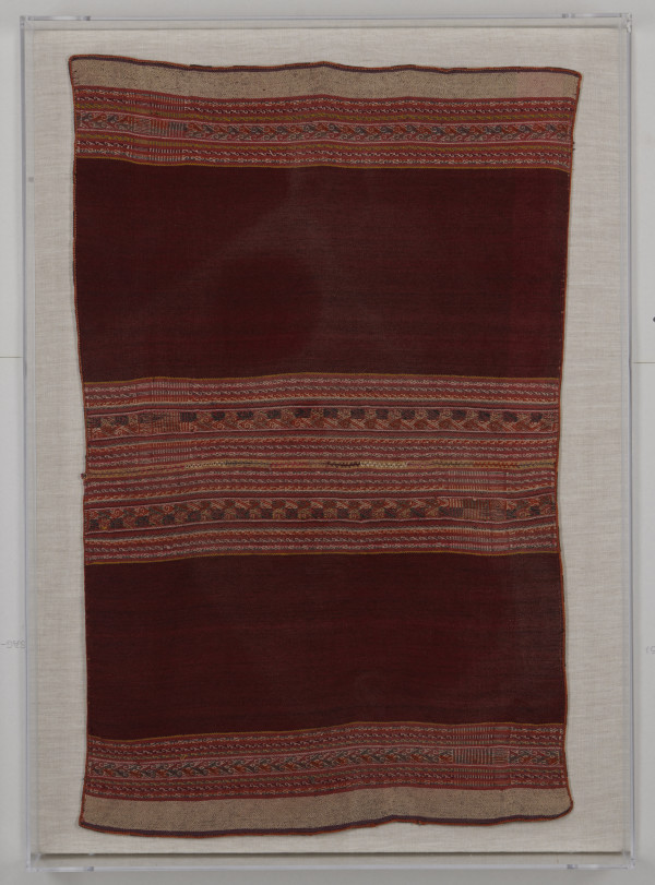 Small Dark Red Textile by Peru