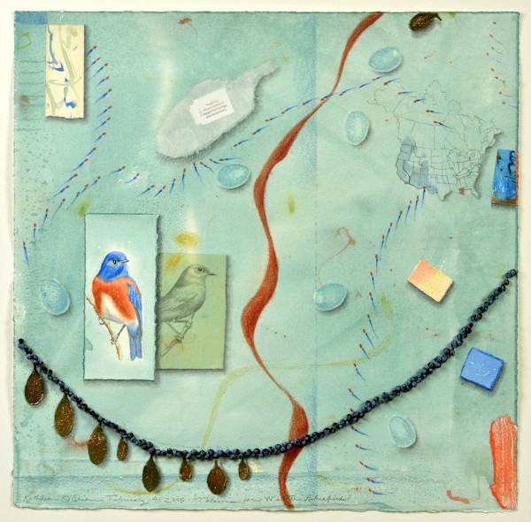 Talisman for Western Blubirds by Kathleen O'Brien, Image 1.