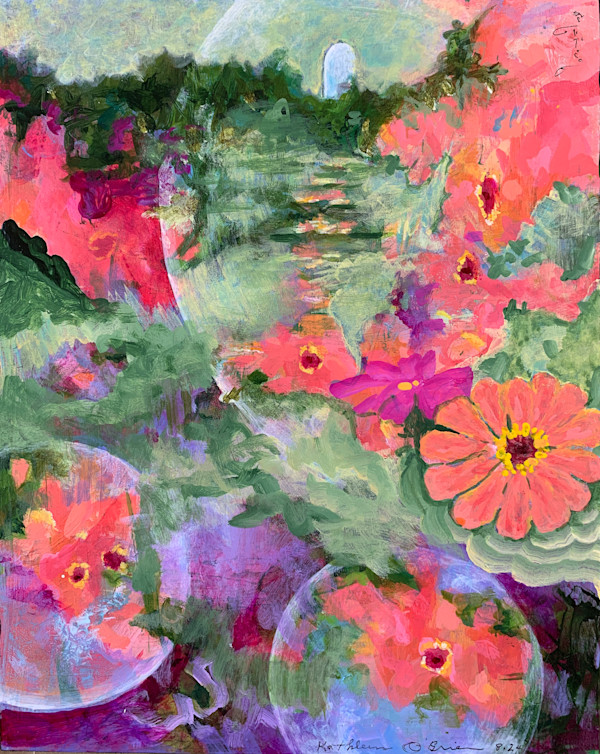 Zinnia Garden 2 by Kathleen O'Brien