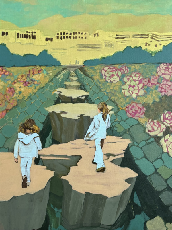 Daughters Walking II by Jen E. Sanders