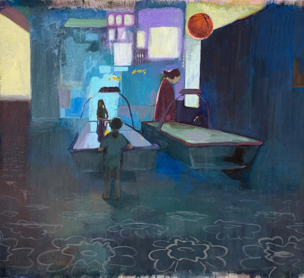 Air Hockey by Jen E. Sanders