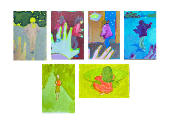 Postcard Paintings for LA Fire Relief by Jen E. Sanders