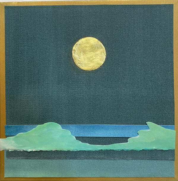Moonscape w/Gold frame