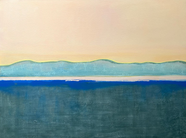 Teal Landscape by Nell Hergenrather