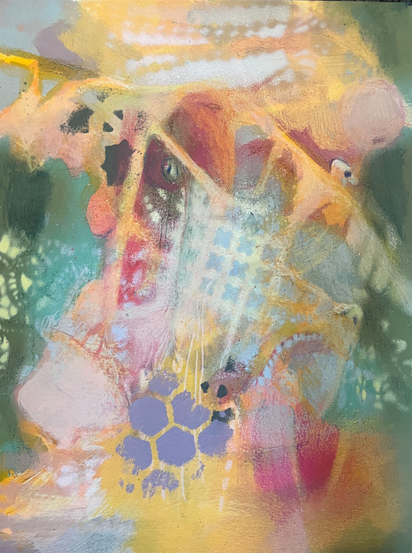 untitled ( pandemic tyrant face) by Pat Goslee