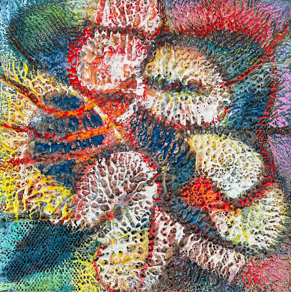 24x24encaustic by Pat Goslee, Image 1.