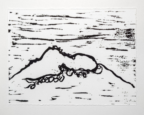 ISL Volcano View 1 B&W by Allison Belolan
