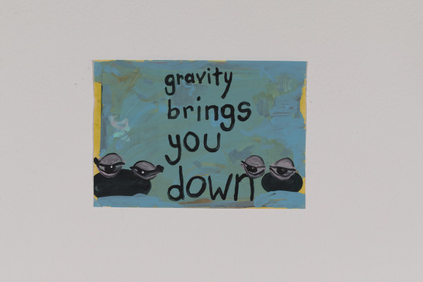 Gravity brings you down.