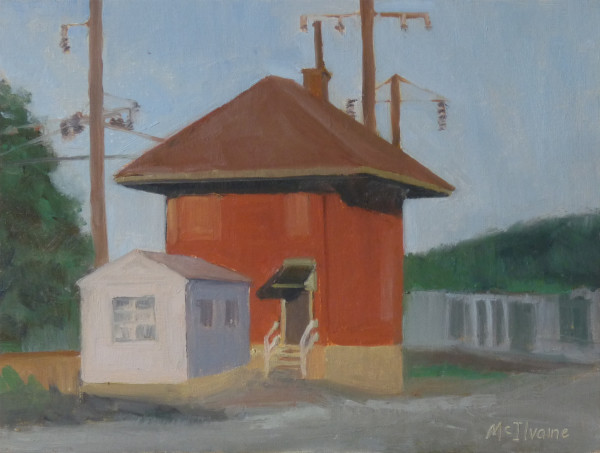 Evening by the Tracks, Columbia River Park by Joanne McIlvaine