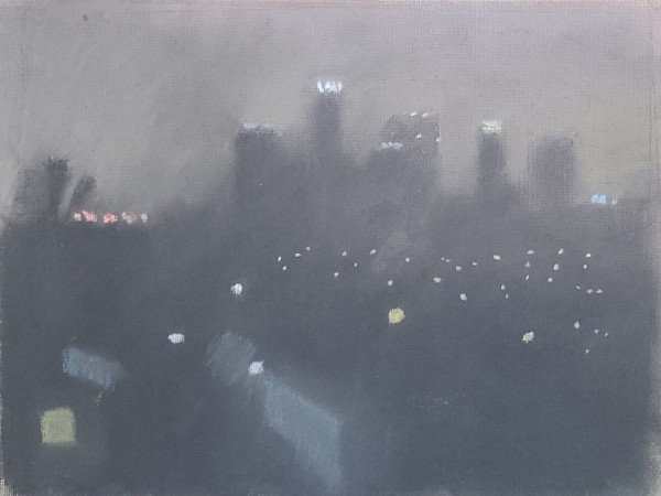 Downtown in Fog from N. Micheltorena