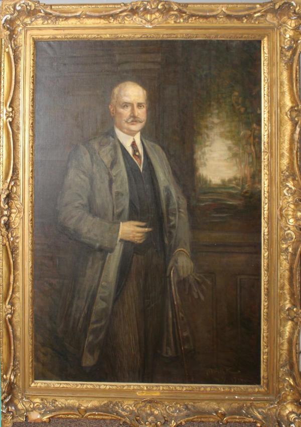 Portrait of Financier and Philanthropist Isaac Guggenheim dated 1914