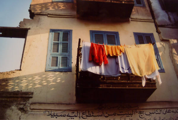 Clothes on Balcony by Frances Waltz