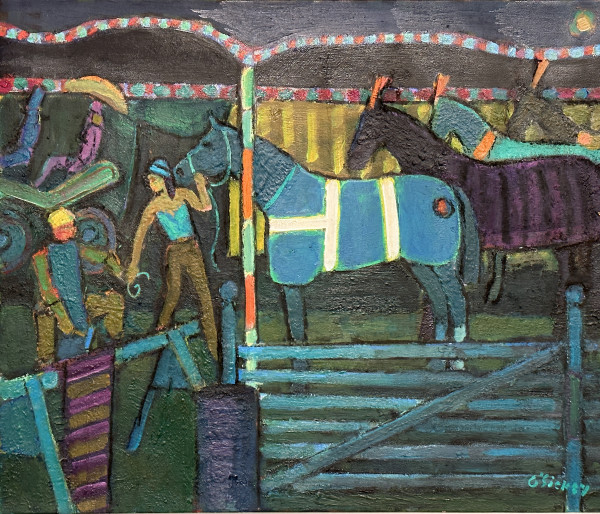Circus Horses by Joseph B O'Sickey