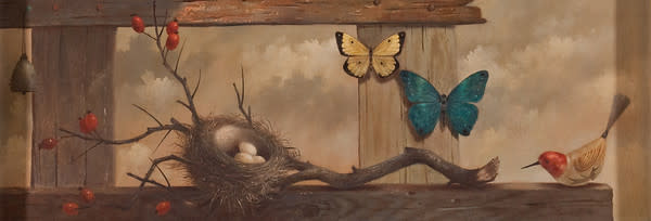 Nest & Butterflies by Paul Riba