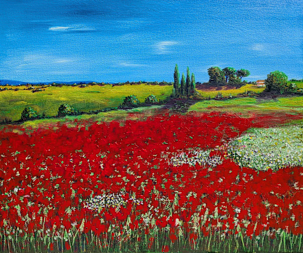 The poppy field (Le chapm de coquelicots) by Olena Kvit
