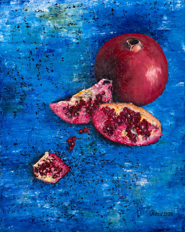 Pomegranates #1 by Olena Kvit (Kharchyshyna)