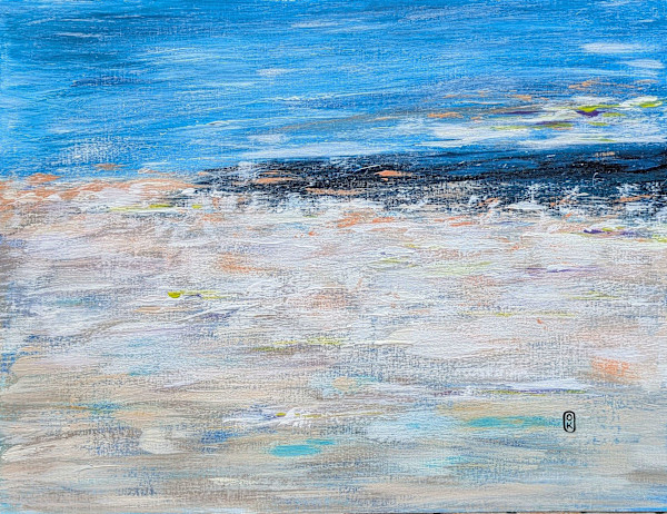 Brume matinale sur la mer, 42x56, encadré 50x70 by Olena KVIT