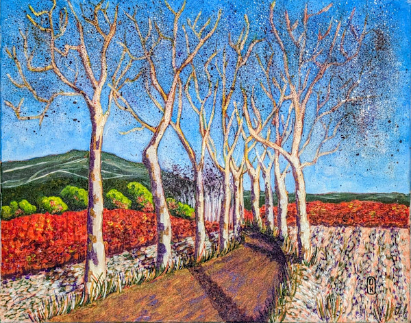 Autumn morning in Corbières / Matin d'automne dans les Corbières by Olena KVIT
