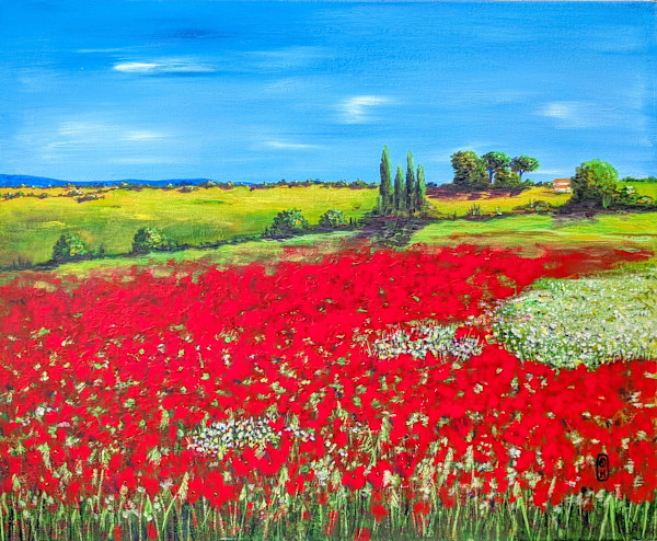 The poppy field (Le chapm de coquelicots) by Olena KVIT, Image 1.