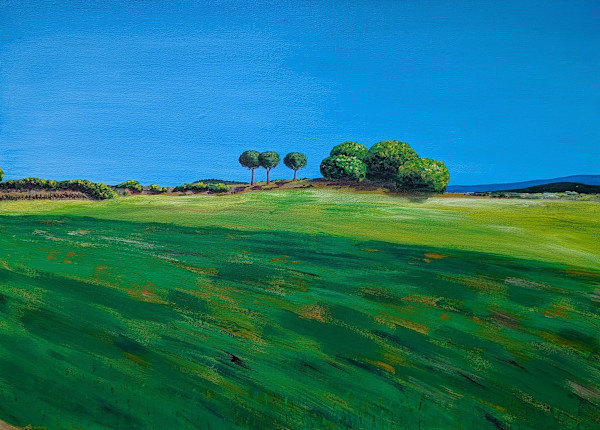 Space and tranquility. Fields near the Château de Villarlong / Espace et tranquillité. Champs près du Château de Villarlong by Olena Kvit