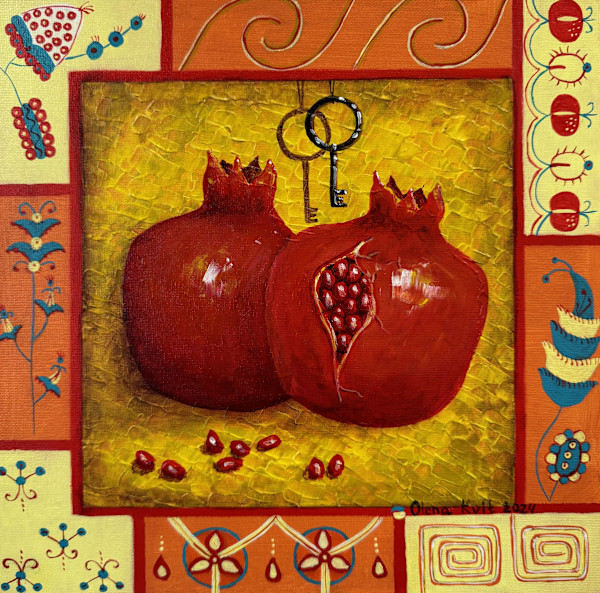Pomegranates 29 by Olena Kvit