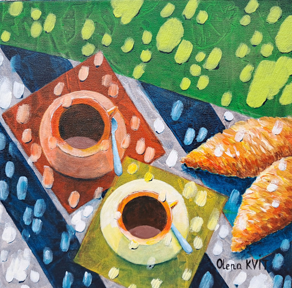 Café pour deux by Olena Kvit