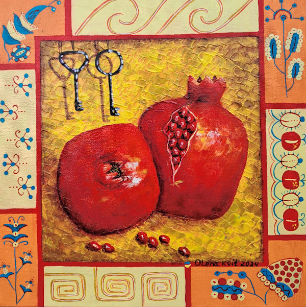 Pomegranates 26 by Olena Kvit