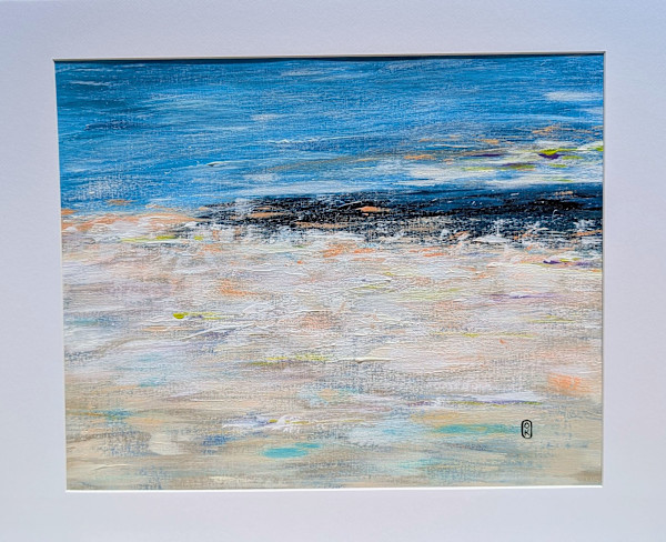 Brume matinale sur la mer, 42x56, encadré 50x70 by Olena Kvit
