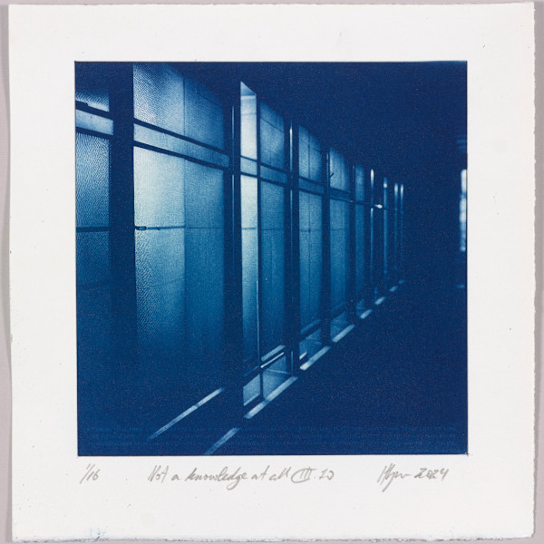 Not a knowledge at all III.10 – generated cyanotype photograph 1/6 by Hlynur Helgason