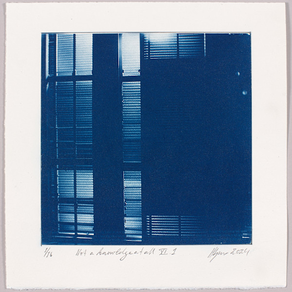 Not a knowledge at all VI.1 – generated cyanotype photograph 1/6 by Hlynur Helgason