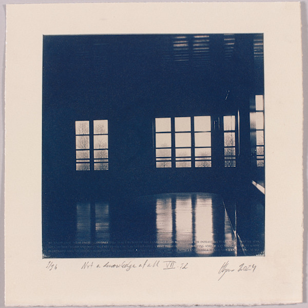 Not a knowledge at all VII.12 – generated cyanotype photograph 1/6 by Hlynur Helgason