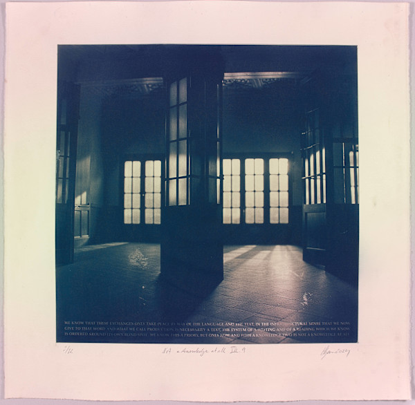 Not a knowledge at all VII.9+ — tónað bláprent 1/3 by Hlynur Helgason
