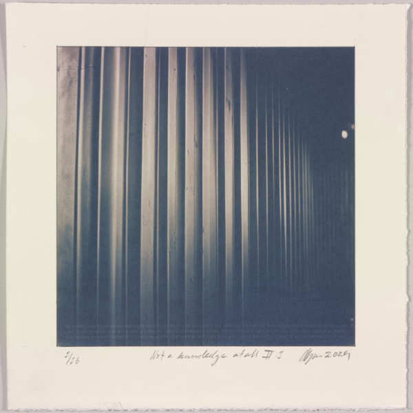 Not a knowledge at all II.1 – generated cyanotype photograph 1/6 by Hlynur Helgason