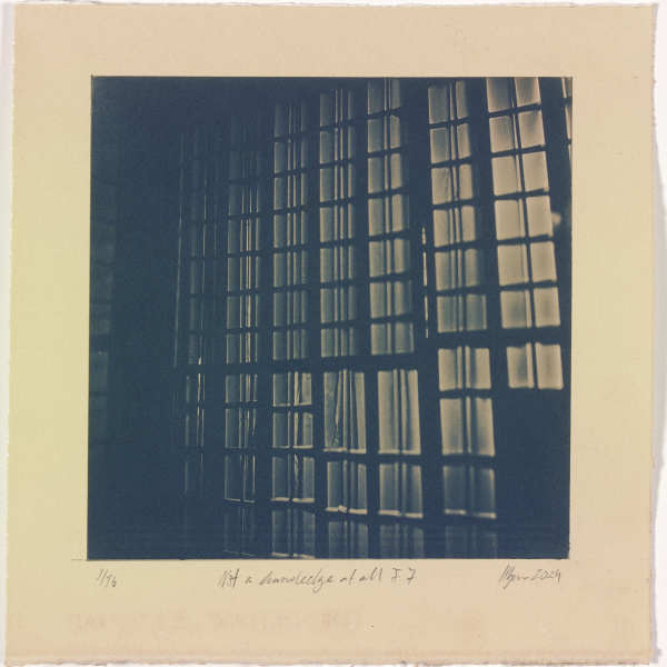 Not a knowledge at all I.7 – generated cyanotype photograph 1/6 by Hlynur Helgason