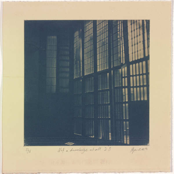Not a knowledge at all I.8 – generated cyanotype photograph 1/6 by Hlynur Helgason