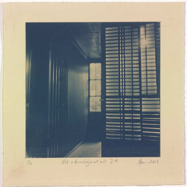 Not a knowledge at all I.9 – generated cyanotype photograph 1/6 by Hlynur Helgason