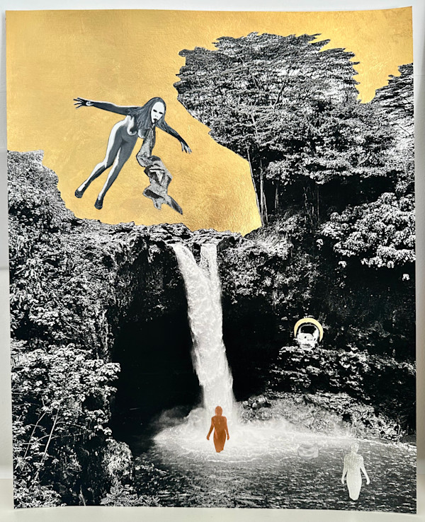 Aurum Cascade, Skull 2 (Fountain) by Marne A Lucas