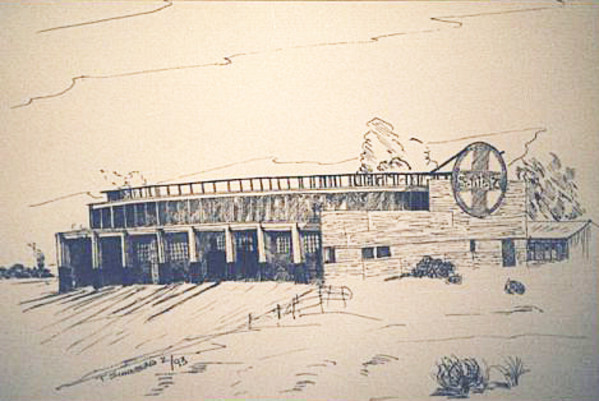 ATSF Roundhouse, Bakersfield, CA. by Thomas Sundberg