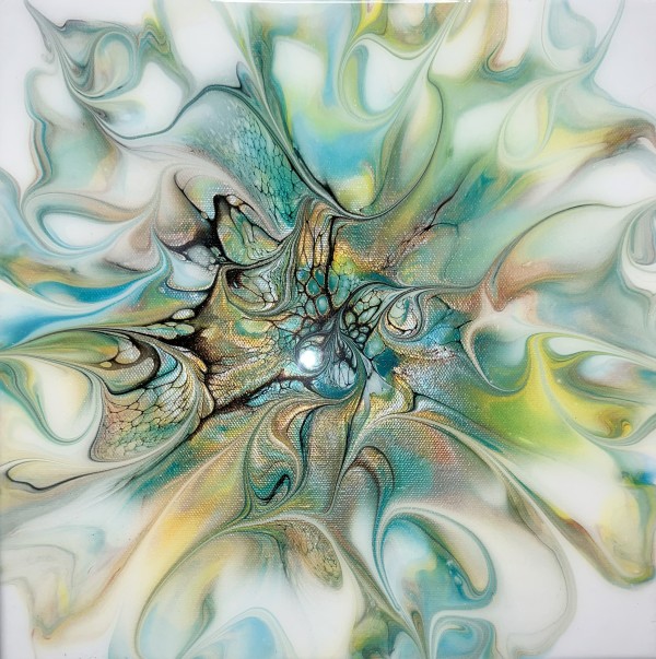 The Kraken Bloom by Pourin’ My Heart Out - Fluid Art by Angela Lloyd