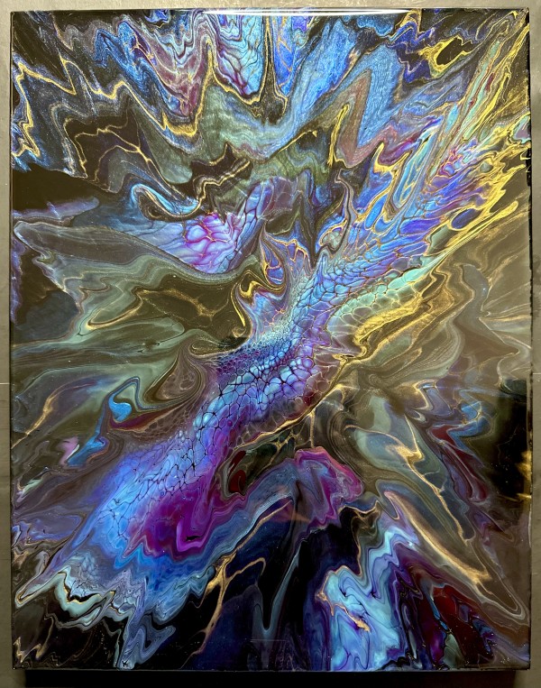 Celestial Beauty Dragon by Pourin’ My Heart Out - Fluid Art by Angela Lloyd