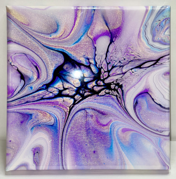 Lilac Breeze by Pourin’ My Heart Out - Fluid Art by Angela Lloyd