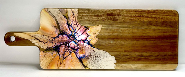 Supernova Autumn Charcuterie Board by Pourin’ My Heart Out - Fluid Art by Angela Lloyd