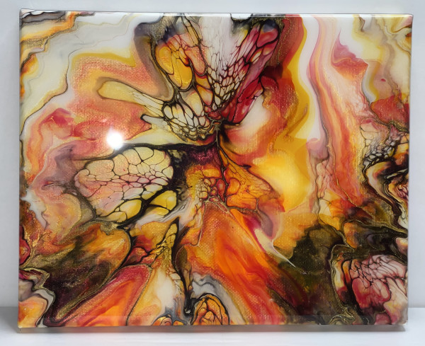 Fire Bird by Pourin’ My Heart Out - Fluid Art by Angela Lloyd