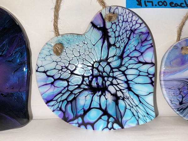 Large Assorted Shapes Ornaments by Pourin’ My Heart Out - Fluid Art by Angela Lloyd
