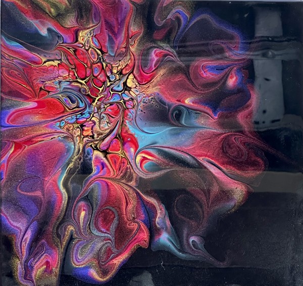Majesty Bloom 1 by Pourin’ My Heart Out - Fluid Art by Angela Lloyd
