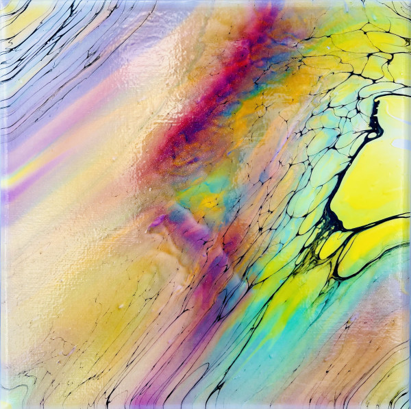 Rainbow Sherbet by Pourin’ My Heart Out - Fluid Art by Angela Lloyd