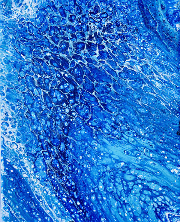 Dance of the Dolphin by Pourin’ My Heart Out - Fluid Art by Angela Lloyd