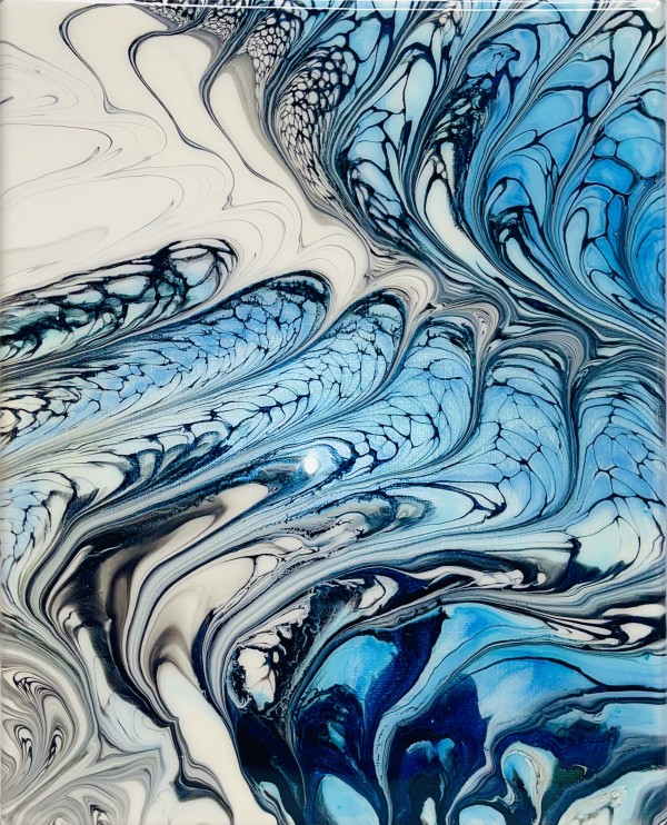 Blue Lagoon by Pourin’ My Heart Out - Fluid Art by Angela Lloyd