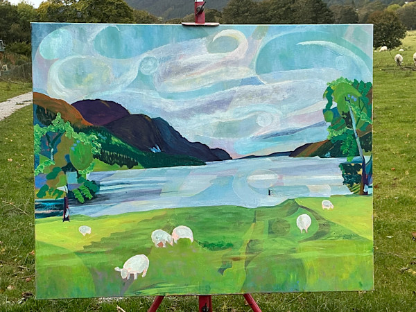 The Cameron Brothers’ Sheep Field [Loch Ness] by Jennifer Hathaway